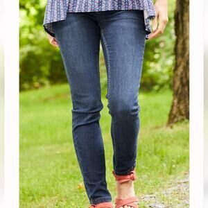 Matilda Jane Medium Wash Skinny Straigh Fitted Stretch Denim Jean Pant Women's 8